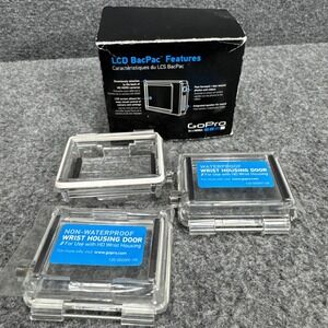 Go Pro LCD Screen‎ Waterproof Wrist Housing Doors Display Viewer BacPac Open Box